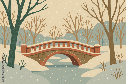 No speech winter icon bridge letters workstation serene vector labels colors numbers