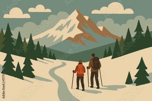 Product letters workstation captions vector numbers characters no winter hiking icon emojis