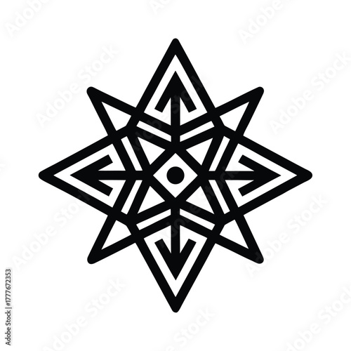 Ethiopian Tribal Ornament Icon