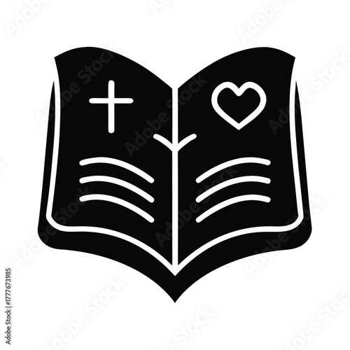 Faith Hope Love Bible Icon