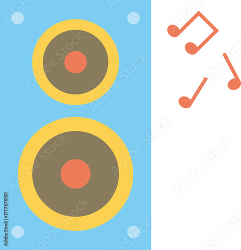 Colorful Birthday Party Elements