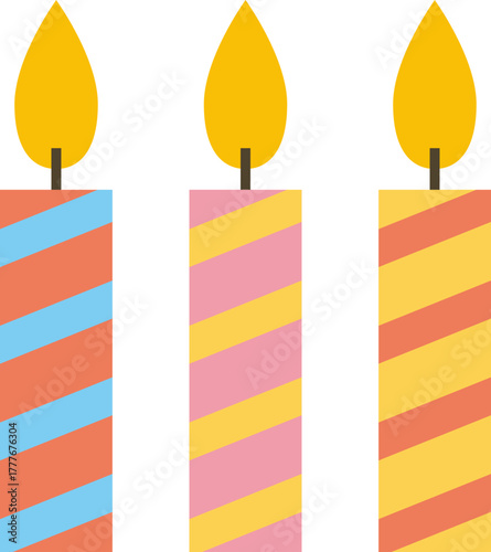 Colorful Birthday Party Elements