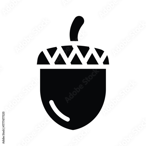 acorn glyph icon illustration vector graphic.eps