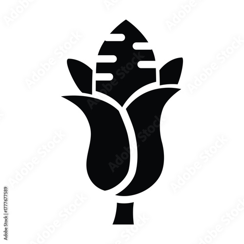 corn glyph icon illustration vector graphic.eps