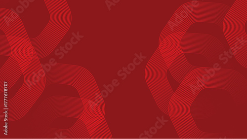 abstract red background with wavy lines