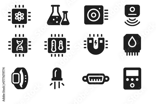 Nano led analyzer vector detector wearable optical devices panel sensor icon control