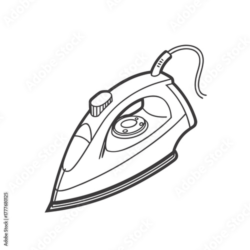 iron isolated on white background