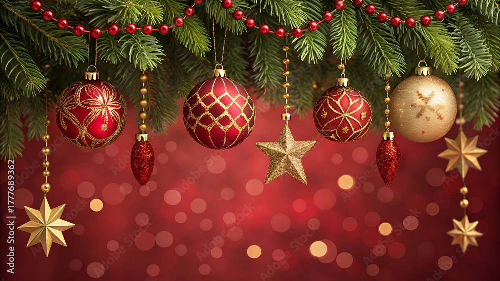 Naklejka premium Christmas decoration