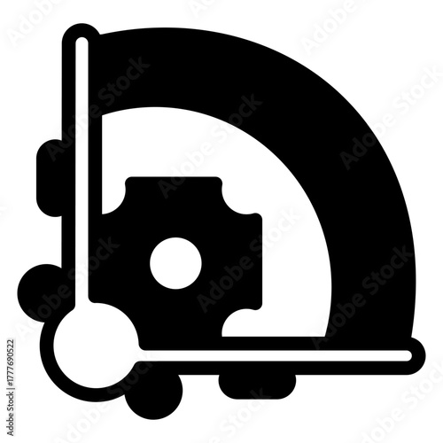 Baseball field solid icon, baseball game concept. Vector graphics. Field for team, sport sign on white background, style icon mobile or web design.