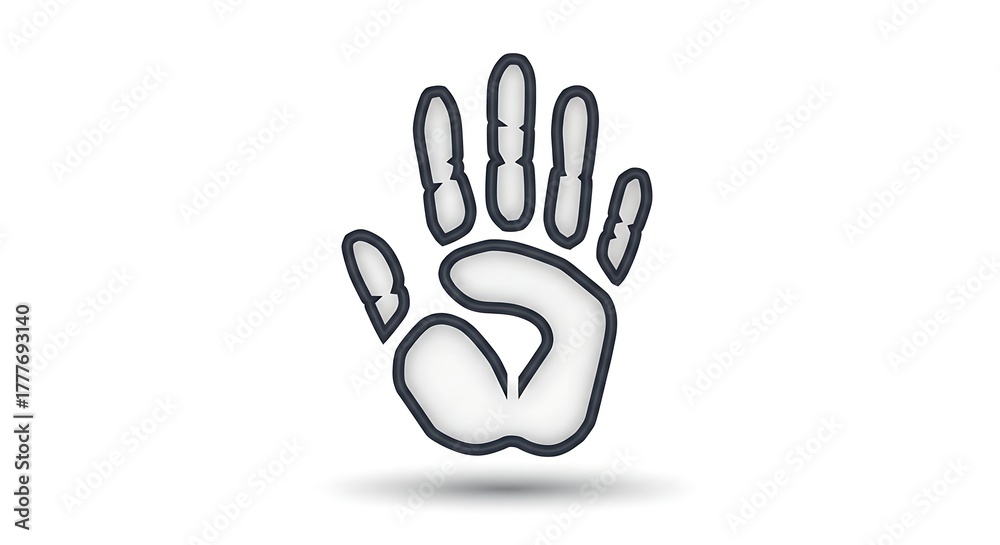Obraz premium cartoon hand icon
