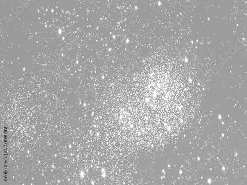 Sparkling Glitter Dust Effect on Grey Background