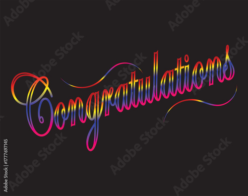 Congratulations! High-Quality Celebration Image : Best Wishes, Success, Achievement, Promotion, Graduation, Wedding, Baby Shower, Victory, Award, Winner, Confetti, Banner