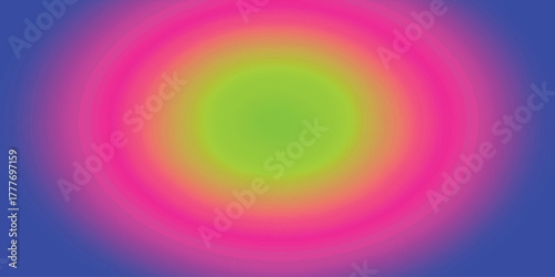 Vibrant Neon Abstract Gradient Background with Radial Blurring Effect