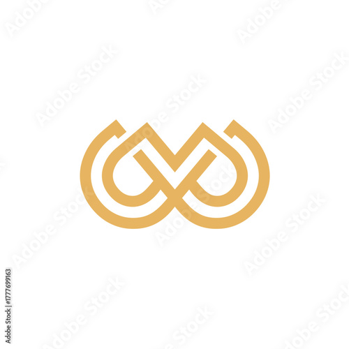 Heart Connection Abstract Logo Design