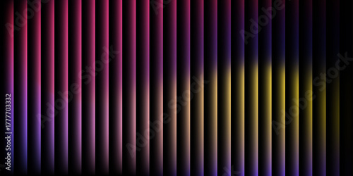 Abstract background with vertical lines in pink, purple, and yellow tones, creating a visually striking pattern