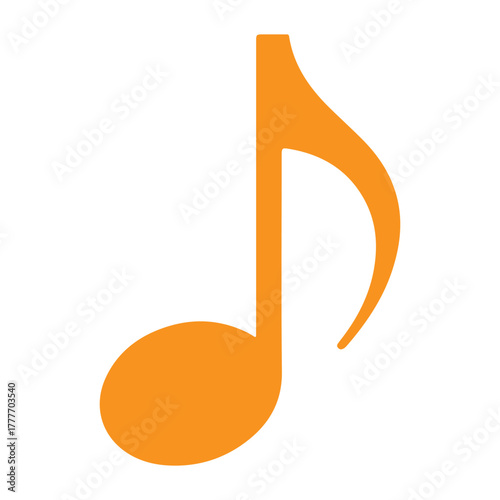 music note icon isolated on white background. vector illustration eps 10