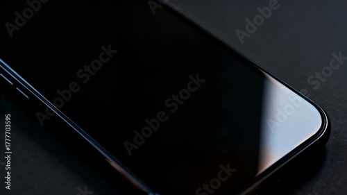 Declining an incoming call from an unknown number on a smartphone. Finger presses the red reject button to ignore a spam or scam call. Close-up lockdown shot.
