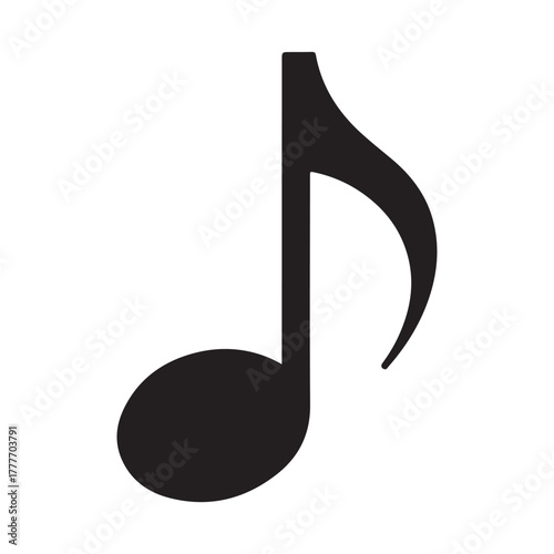Music notes hand drawn icon. vector illustration EPS 10. 