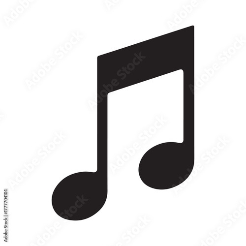 music note icon. vector illustration EPS 10