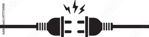 Electrical Fault Illustration Connecting Plug Disconnection