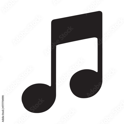 music note icon. vector illustration EPS 10