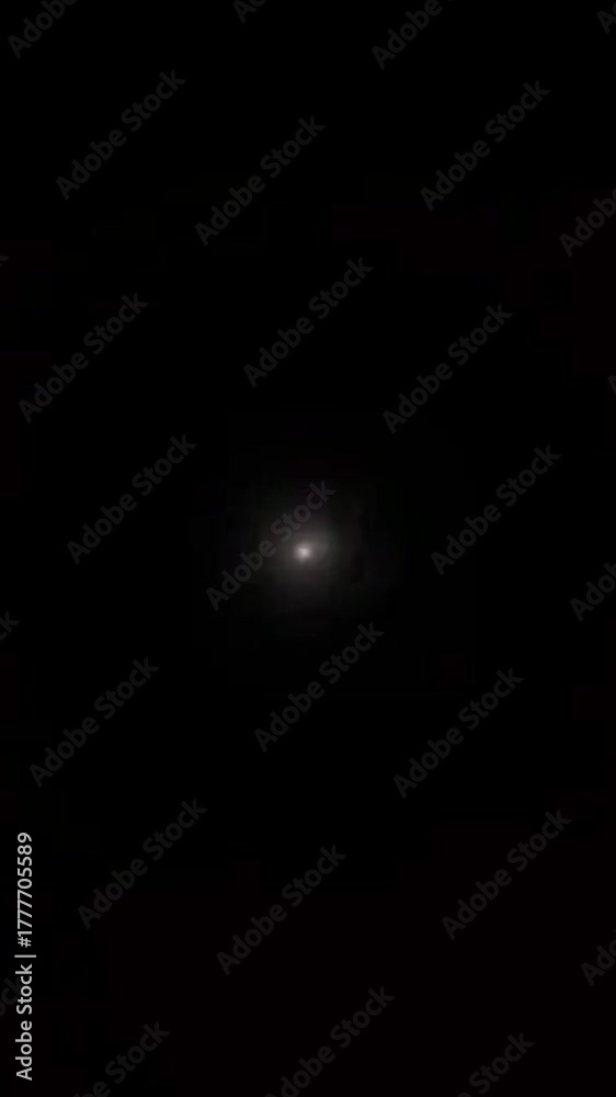 Dark Night Sky A Glowing Celestial Object - Capturing the Essence of Space and Mystery 4k Motion animations