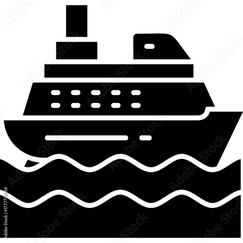 Cruiser Icon Vector Element
