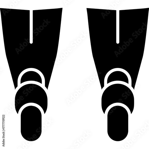 Flippers Icon Vector Element