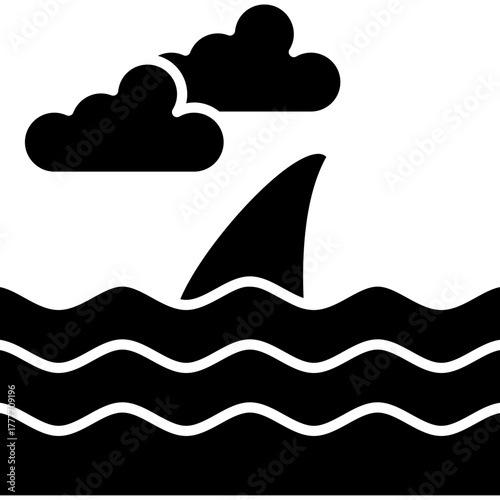 Shark Icon Vector Element