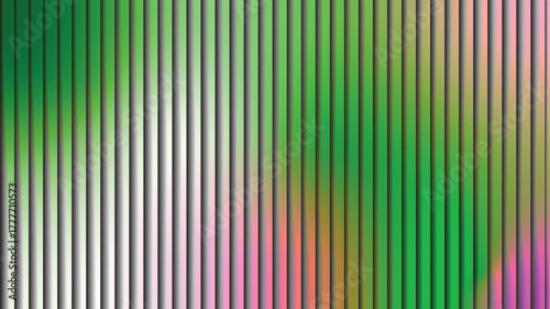 Abstract green gradient vertical bar background illustration design