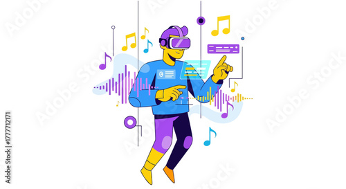 Interactive Metaverse Experience Visualization Depicting User Engagement Within Virtual Reality