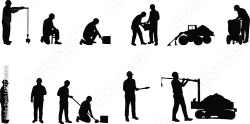 ettes, crane operation, manual labor, industrial site, wheelbear, building process, eninfrastructure, planning, occupational roles