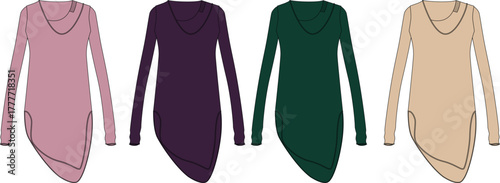 Elegant Collection of Ladies' Hooded Tunics Stylish Apparel for a Chic Wardrobe