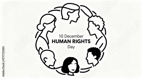 The Human Rights Day character circle element represents human rights equality, diverse unity, and public welfare, and is suitable for human rights propaganda and public welfare advocacy scenes.
