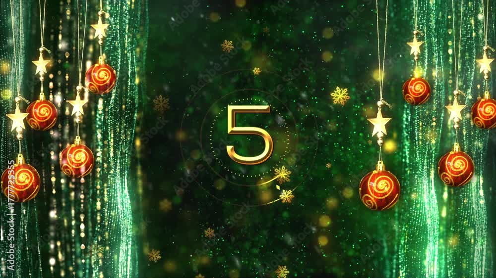 4K Resolution, 3840 x 2160 Pixels, 2026 Happy New Year Countdown Background,
High Quality Happy New Year Countdown for Year 2026,
Countdown starts from 5 Seconds