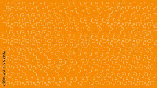 Vibrant Orange Seamless Pattern of Rounded Squares