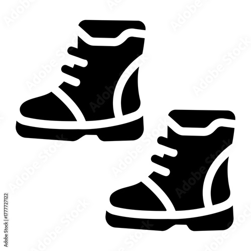 hiking boots Solid icon