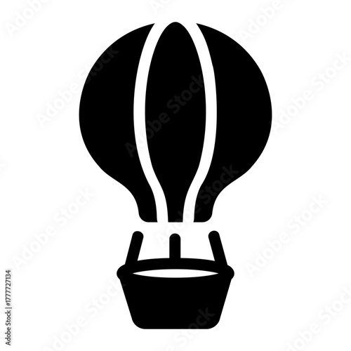 hot air ballon Solid icon