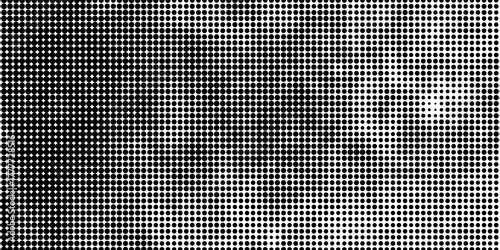 Halftone black and white. Vector background abstract monochrome. The texture of the spots of ink print and design
