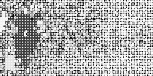 Halftone black and white. Vector background abstract monochrome.