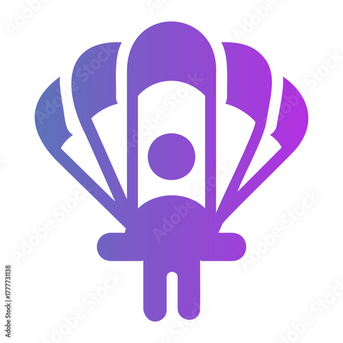 parachute Gradient icon