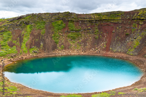 Iceland Travel - looking down at the Kerid Crater