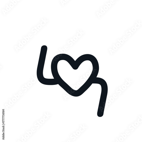 Heart logo icon sign Metal pin emblem Hand drawn ink sketch Design for medical centre community club Fashion print for clothes apparel greeting card banner online store poster flyer cover banner ad