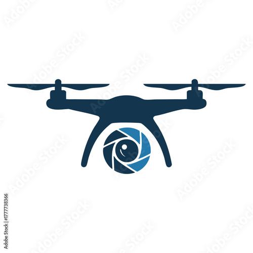 Aerial photography drone symbol