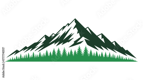 Outdoor adventure mountain logo