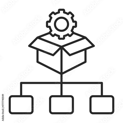 Icon Design Mode Logistics Of Food Resource Quality Distribution