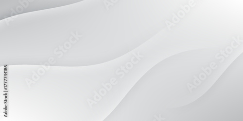 abstract white gradient color background with curve and swirl lines decoration. abstract white background with line effect.