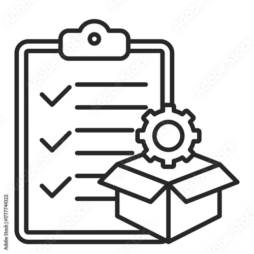 Icon Design Mode Logistics Of Food Resource Quality Distribution