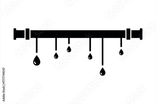 Leaking Pipe Illustration