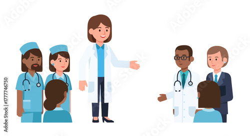 Medical Professionals Collaborating And Meeting With Patients Healthcare Professionals, Meeting